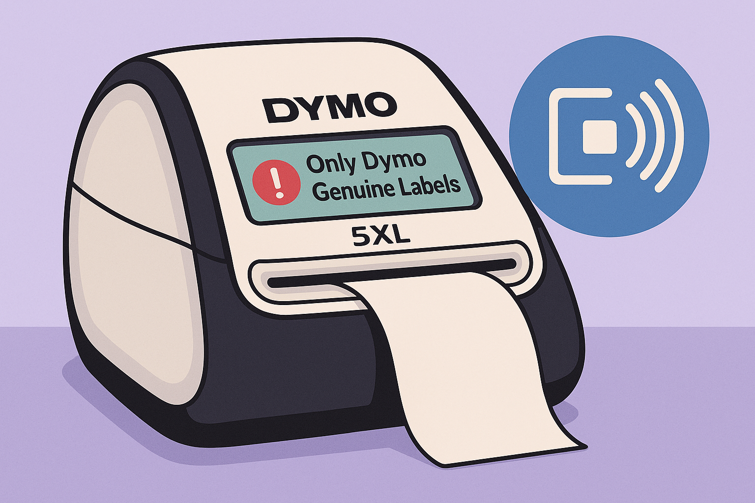 Napaka Dymo 550 / 5XL »Only Dymo Genuine Labels« – rešitev