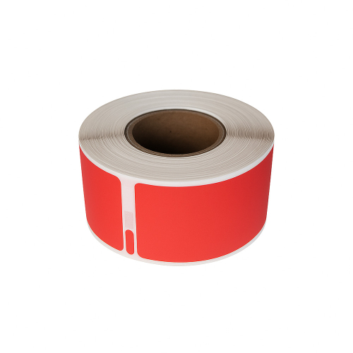 Dymo 99010 združljive rdeče nalepke, 28 x 89mm, 130 nalepk