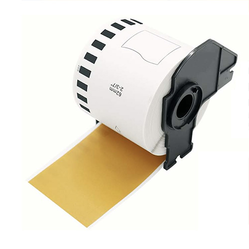 Brother DK-22205 združljive zlate nalepke, 62mm x 30,48m